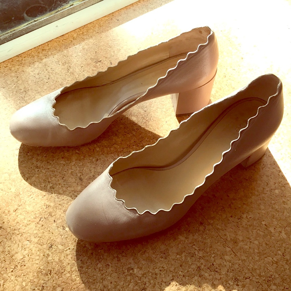 Chloe Lauren scallop heels